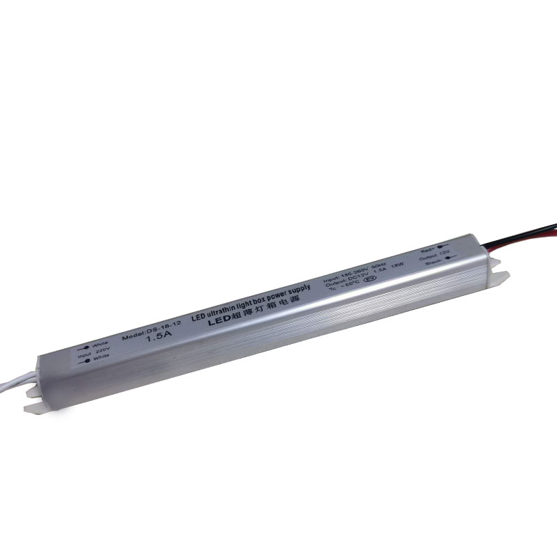 48W 12V 1.5a LED ultra thin intelligent Furniture Switch Waterproof Power Cleaner ultra thin light box